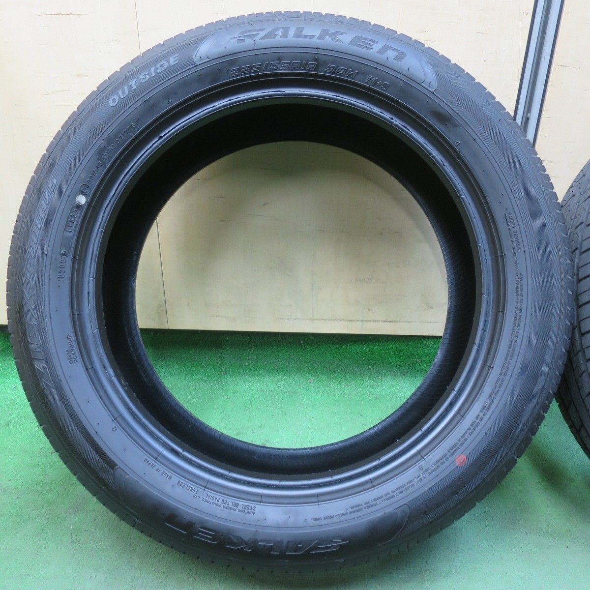 新車外し！25年☆225/55R18 ファルケン ZIEX ZE001 A/S タイヤ 18 