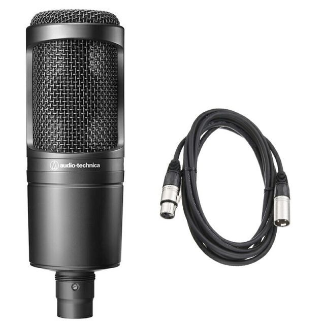 audio-technica オーディオ テクニカ AT2020 コンデンサーマイク + 3m