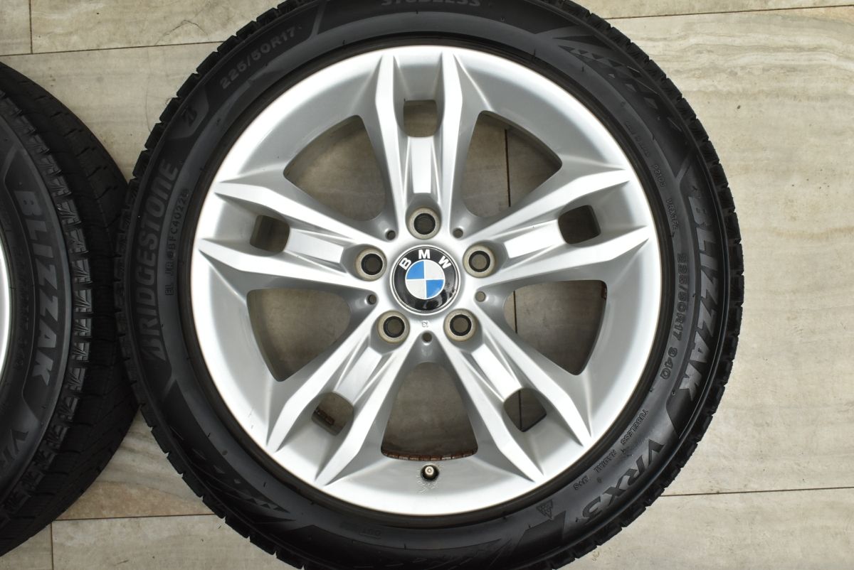 BMW x1 純正ホイール　225/50r17 ブリザック バリ溝】BMW E84 X1 純正 17in 7.5J +34 PCD120 ブリヂストン