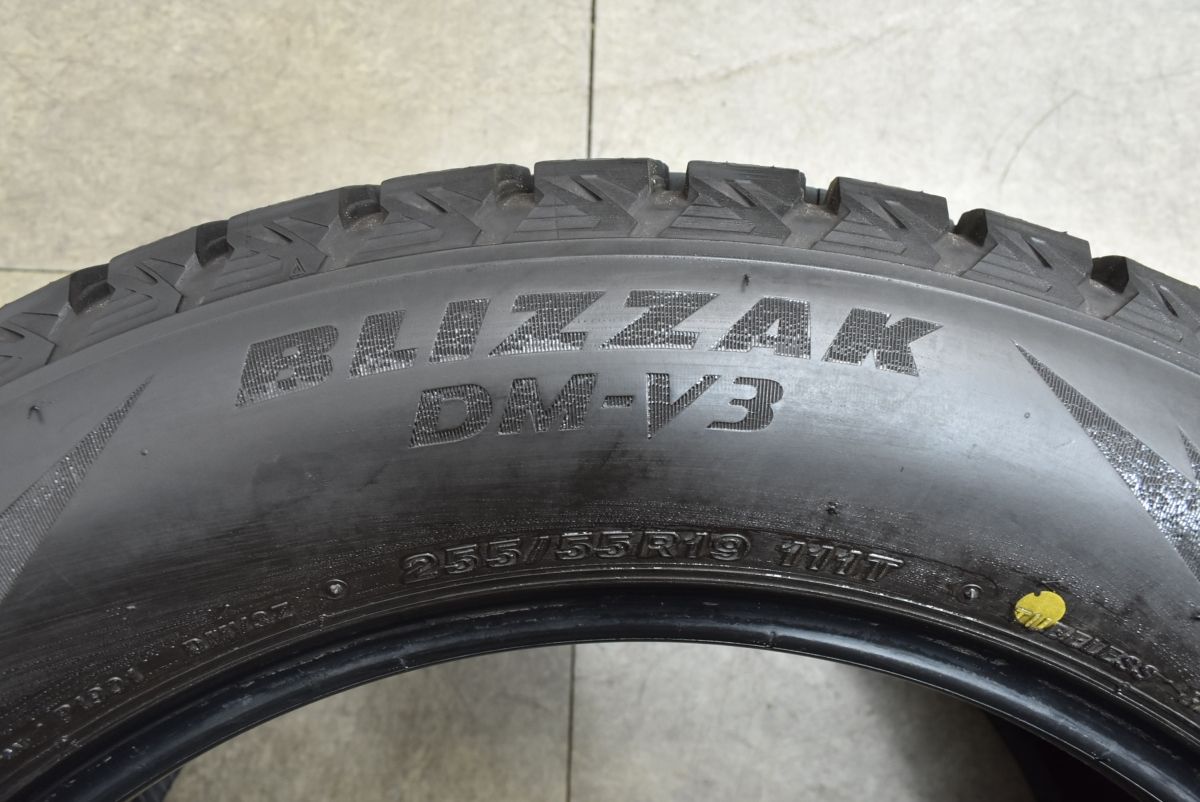 バリ溝 DM-V3 2本】ブリヂストン ブリザック 255/55R19 ランドローバー 