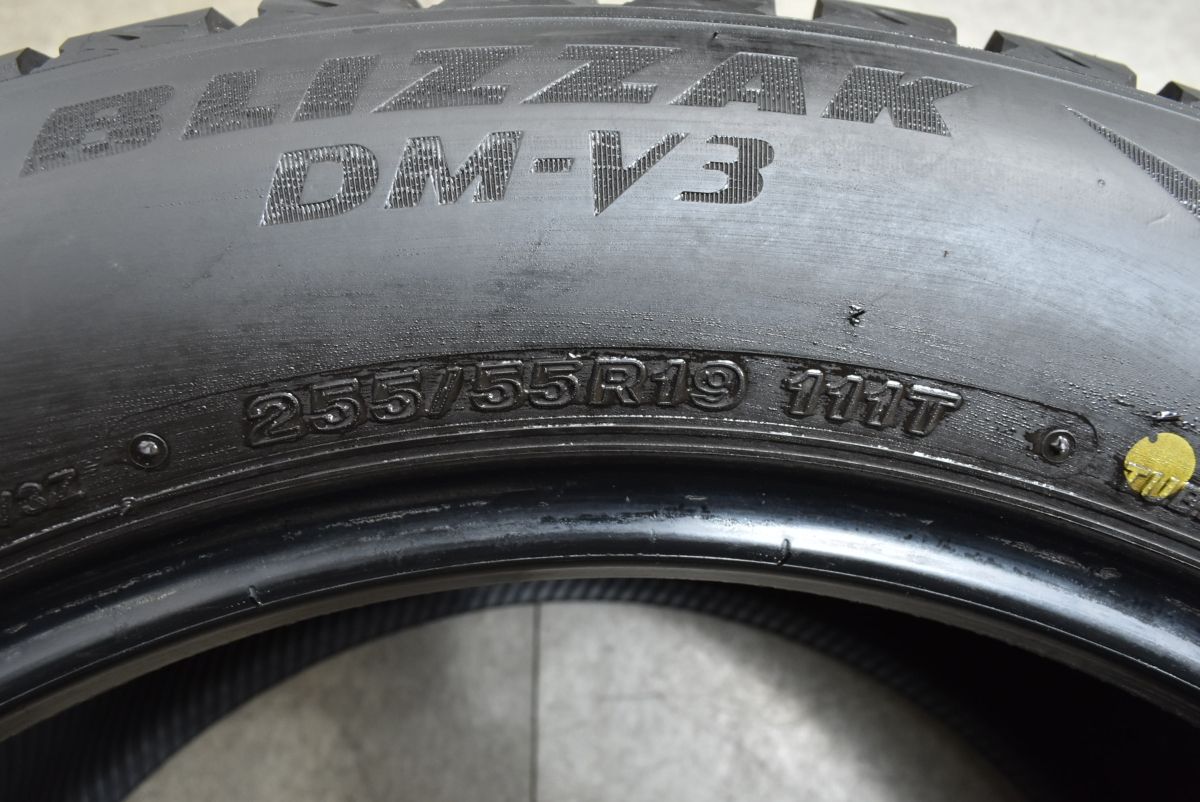バリ溝 DM-V3 2本】ブリヂストン ブリザック 255/55R19 ランドローバー 