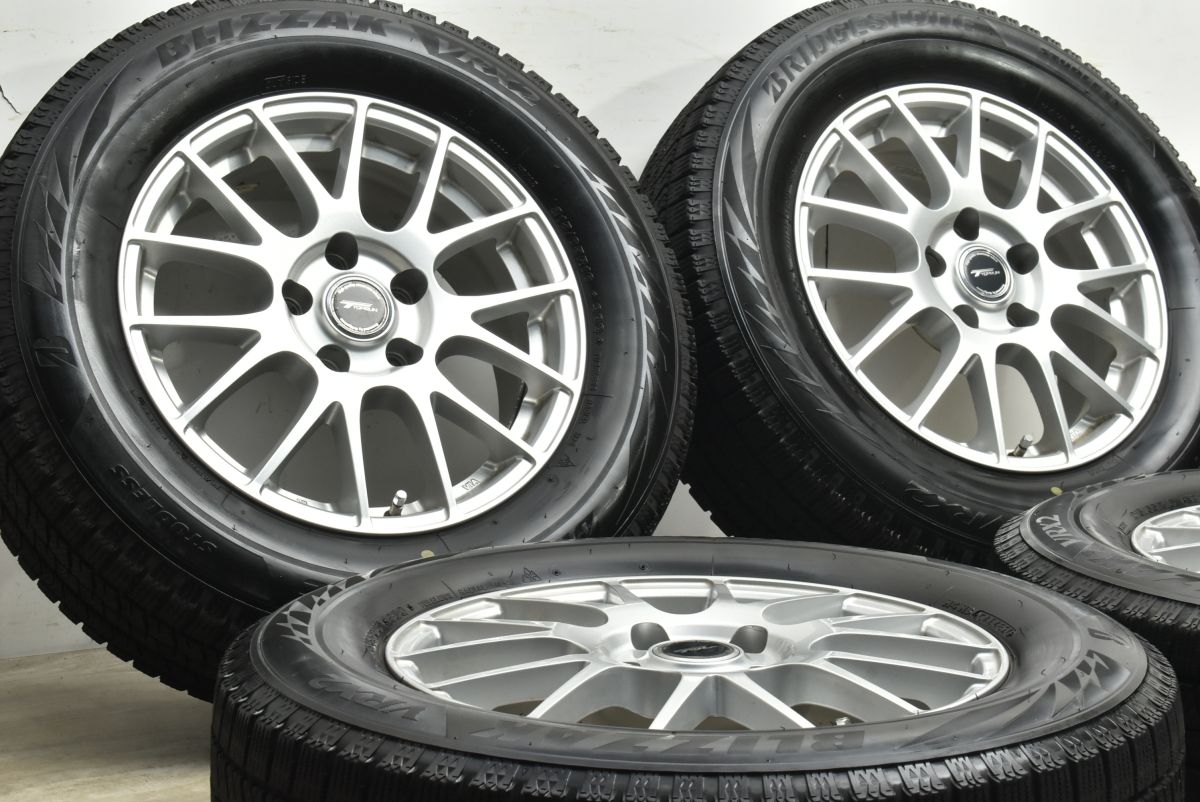 美品】トップラン 16in 6.5J +48 PCD114.3 ブリヂストン ブリザック