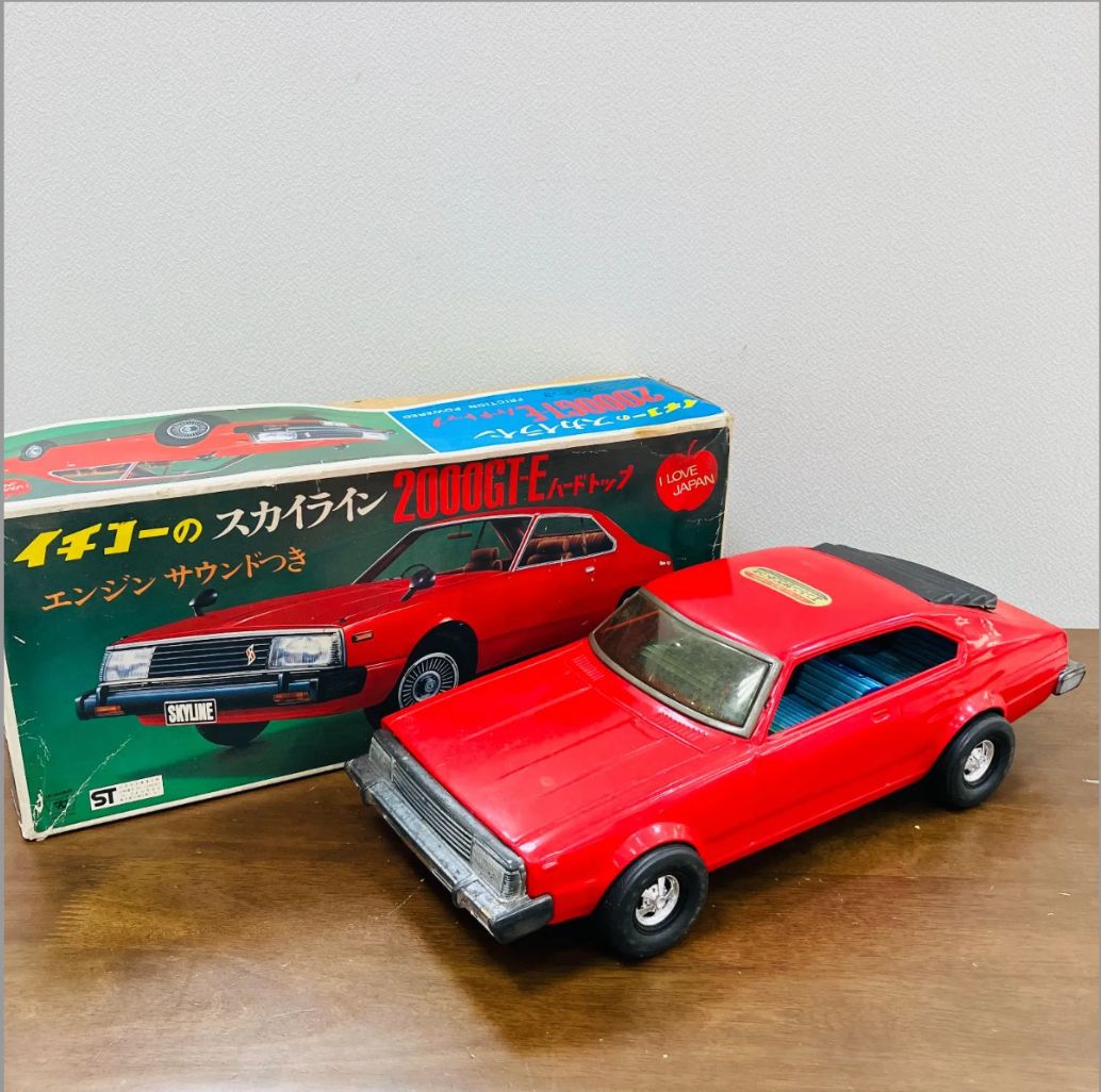 A【当時物】イチコー スカイライン 2000GT-E ハードトップ ブリキ