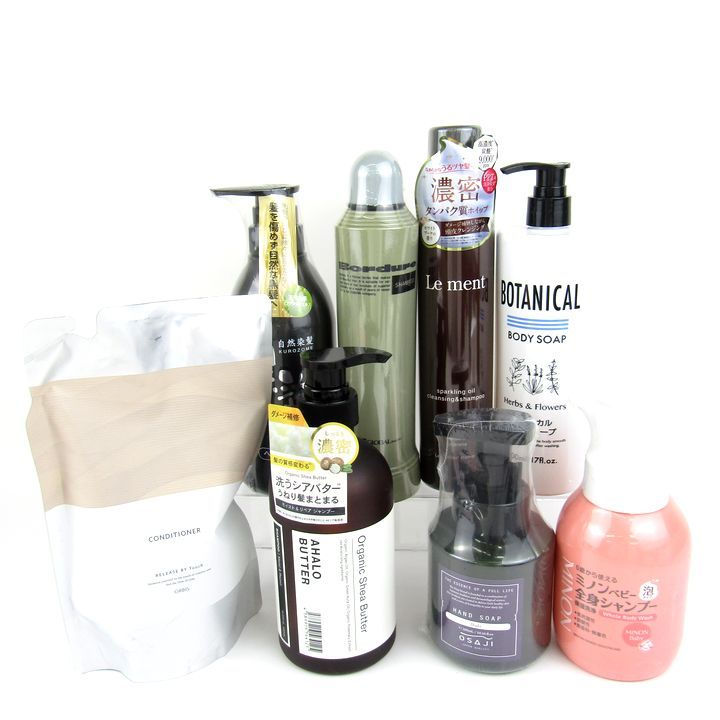 ♥中古・使用済み化粧品大量おまとめ※ジャンク品含む【未使用品有】 オサジ オルビス ミノン ルメント他 シャンプー コンディショナーなど