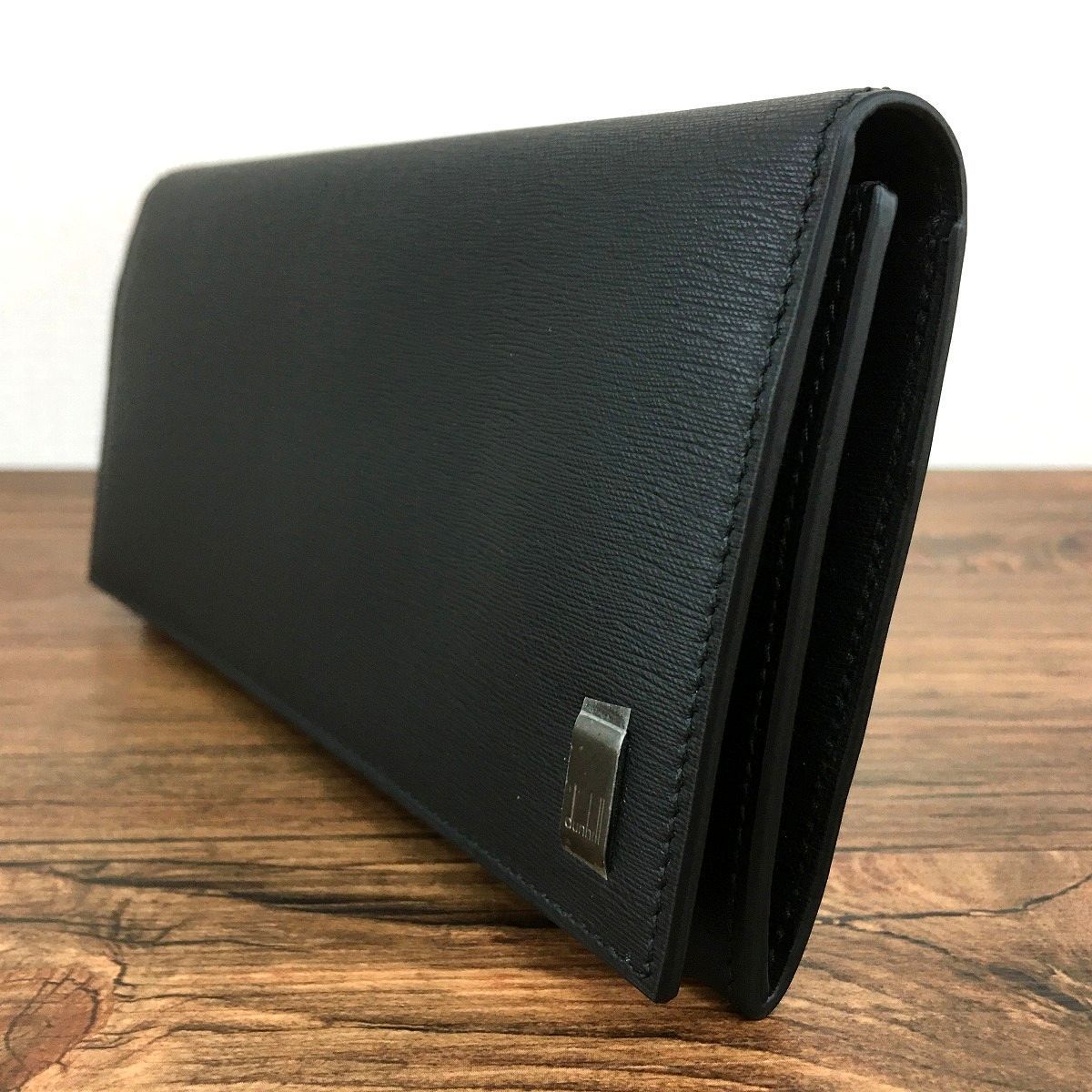 296 送料込み！ 未使用品 dunhill 長財布 ブラック レザー 箱付き