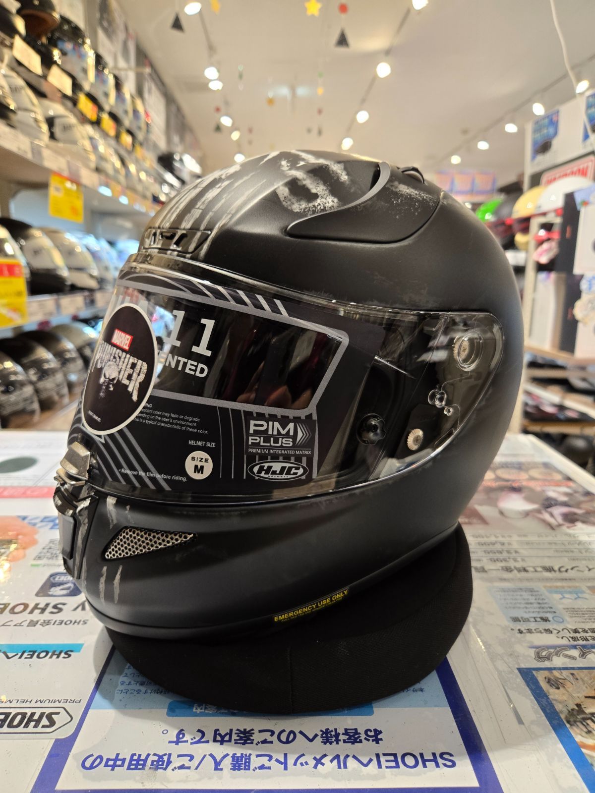 MARVEL Punisher HJC RPHA 11 マーベル パニッシャー HJC】MARVEL RPHA11 パニッシャー【Mサイズ】 - メルカリ