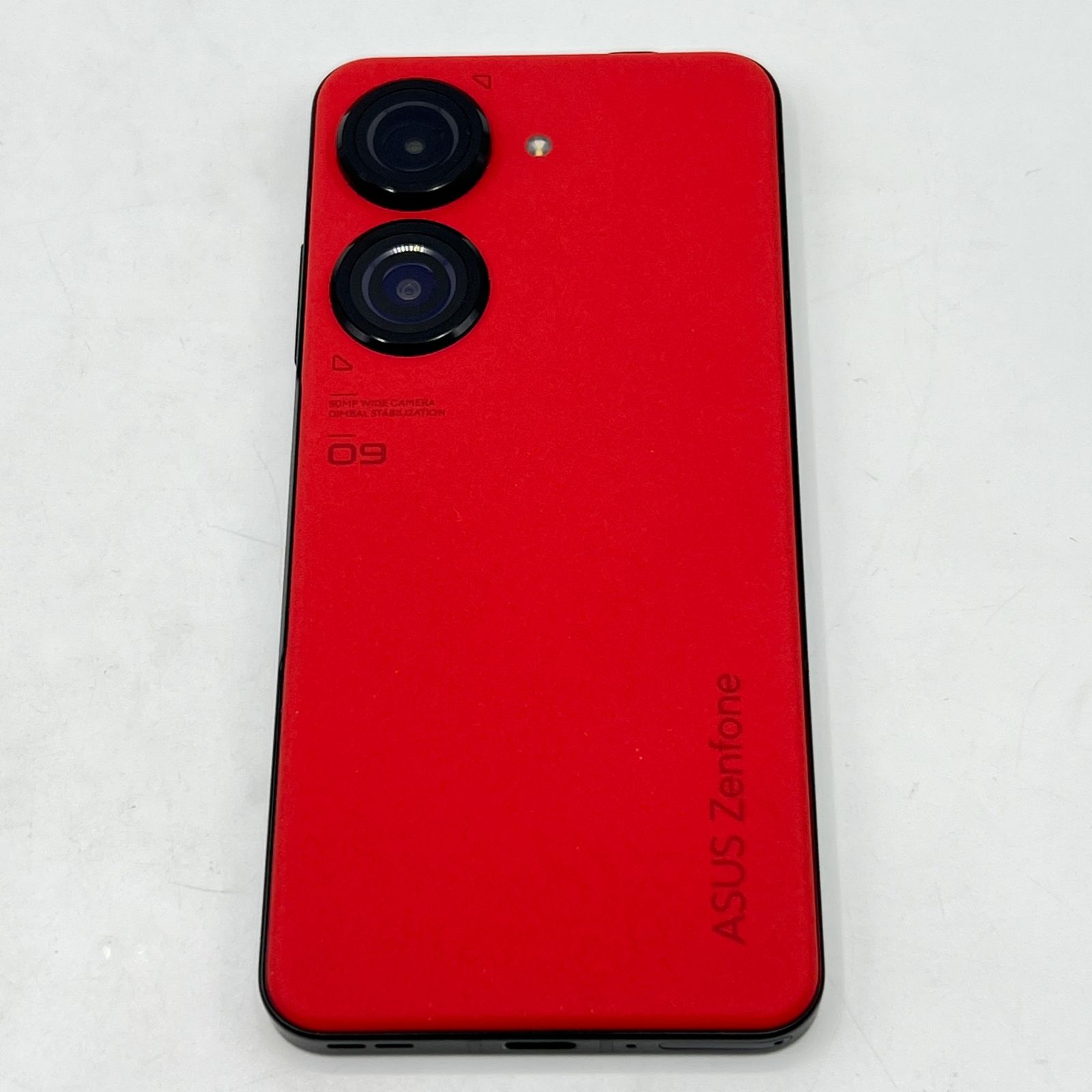 美品】ASUS Zenfone 9 サンセットレッド 5.9型ワイド 128GB