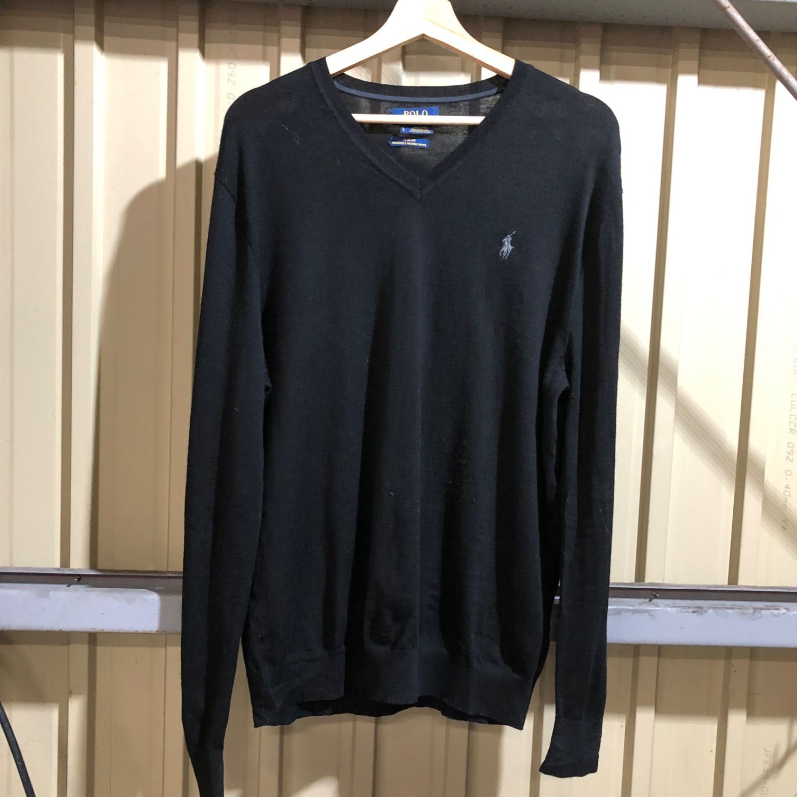 1257 POLO RALPH LAUREN セーター ブラック L ポロラルフローレン