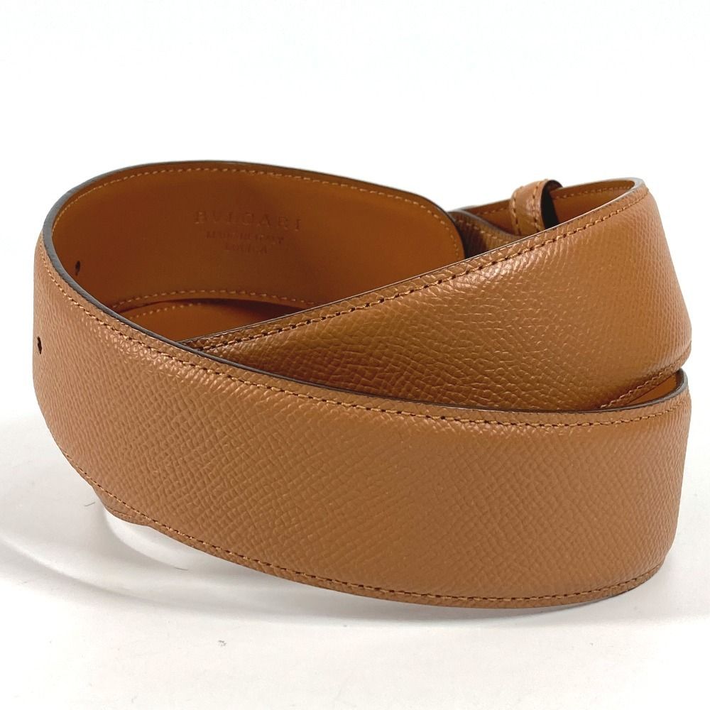 BVLGARI ブルガリ ベルト ブルガリブルガリ ロゴ レザー ブラウン