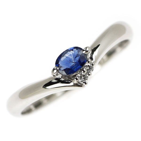 pt900 サファイア　ダイヤモンド　リング Pt900 ダイヤモンド＆サファイア リング プレゼントに|ギフト専門通販