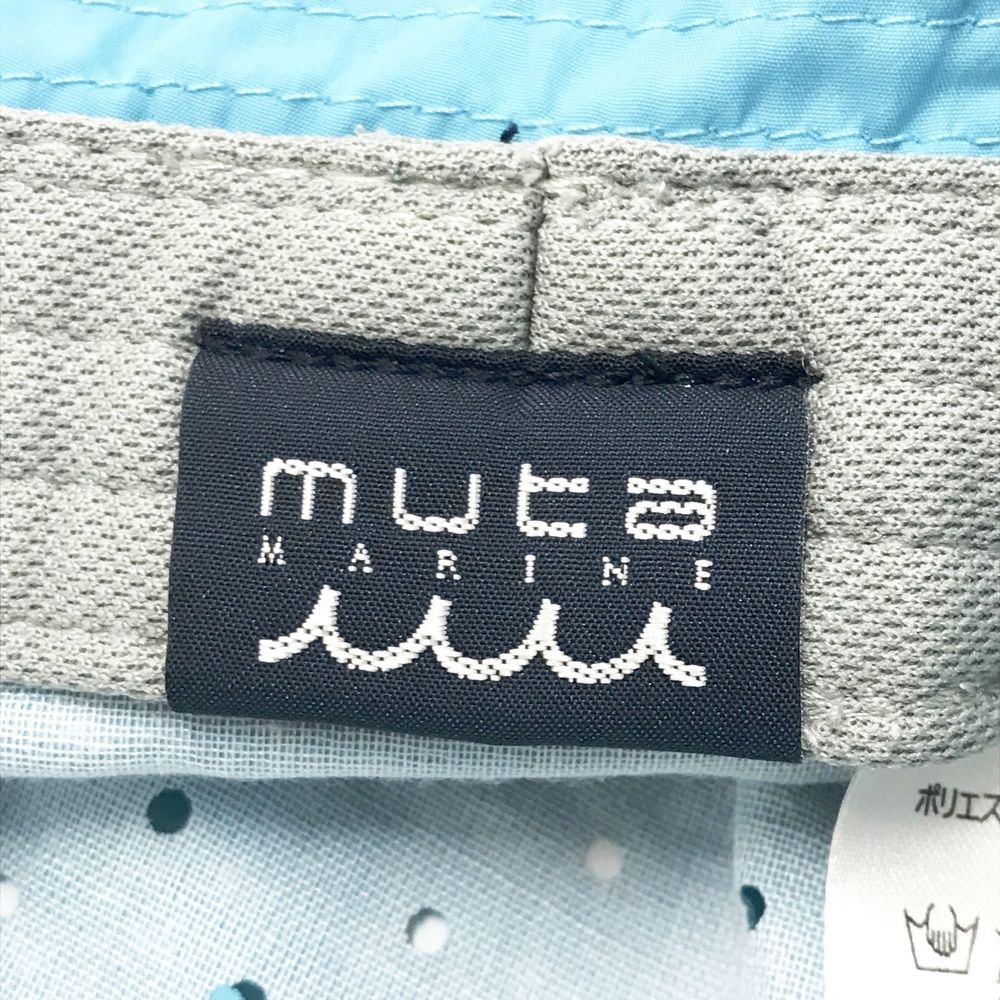 【美品】ムータマリン　バケットハット MUTA MARINE ムータマリン メッシュ バケットハット ブルー系