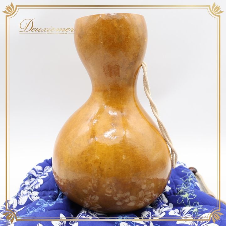 フラダンス イプ ひょうたん ブラウン系 楽器 小物 小道具 茶 艶 光沢