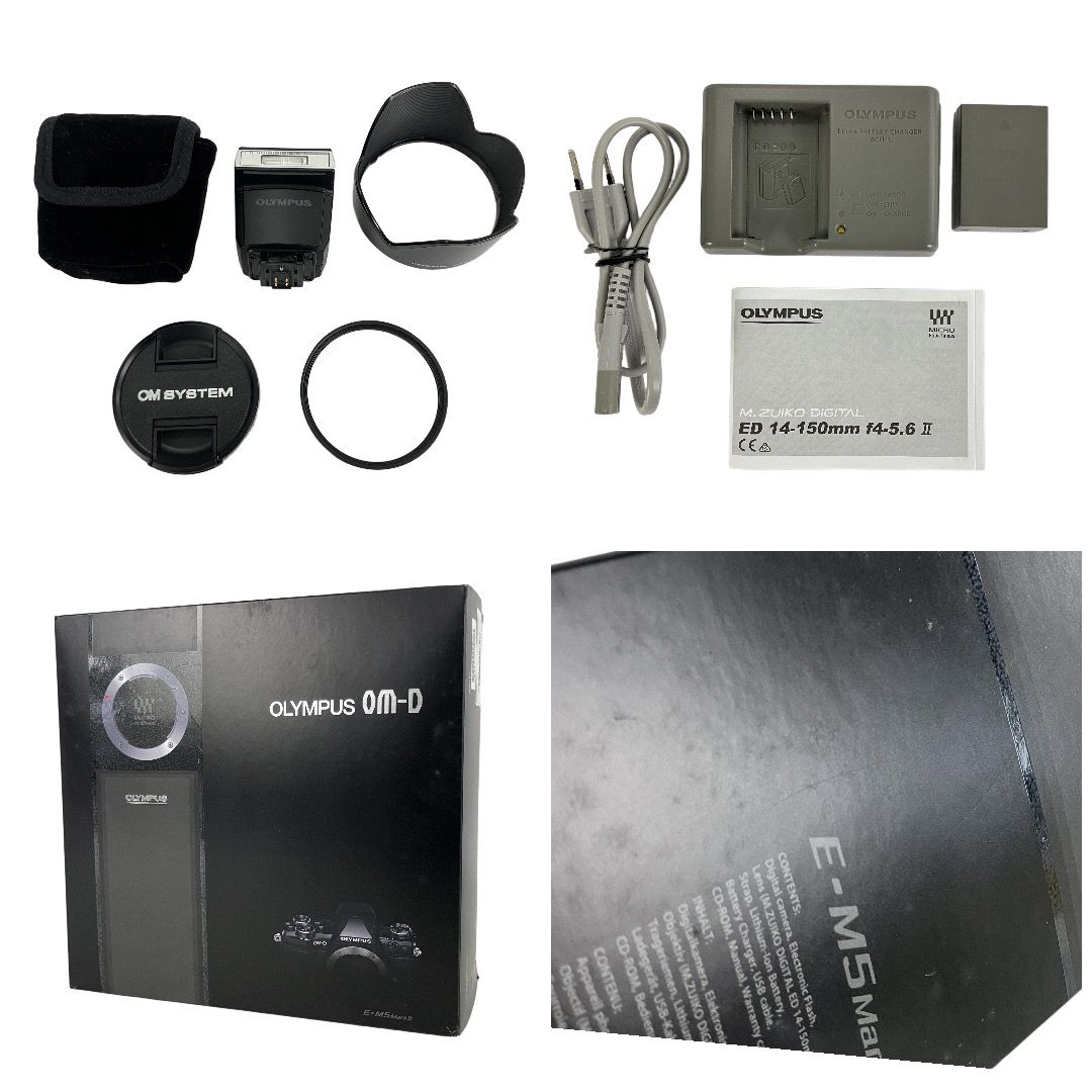 オリンパス om-d e-m5 中古 レンズ付き ミラーレス 中古：B(並品)】オリンパス OM-D E-M5 ボディ ブラック