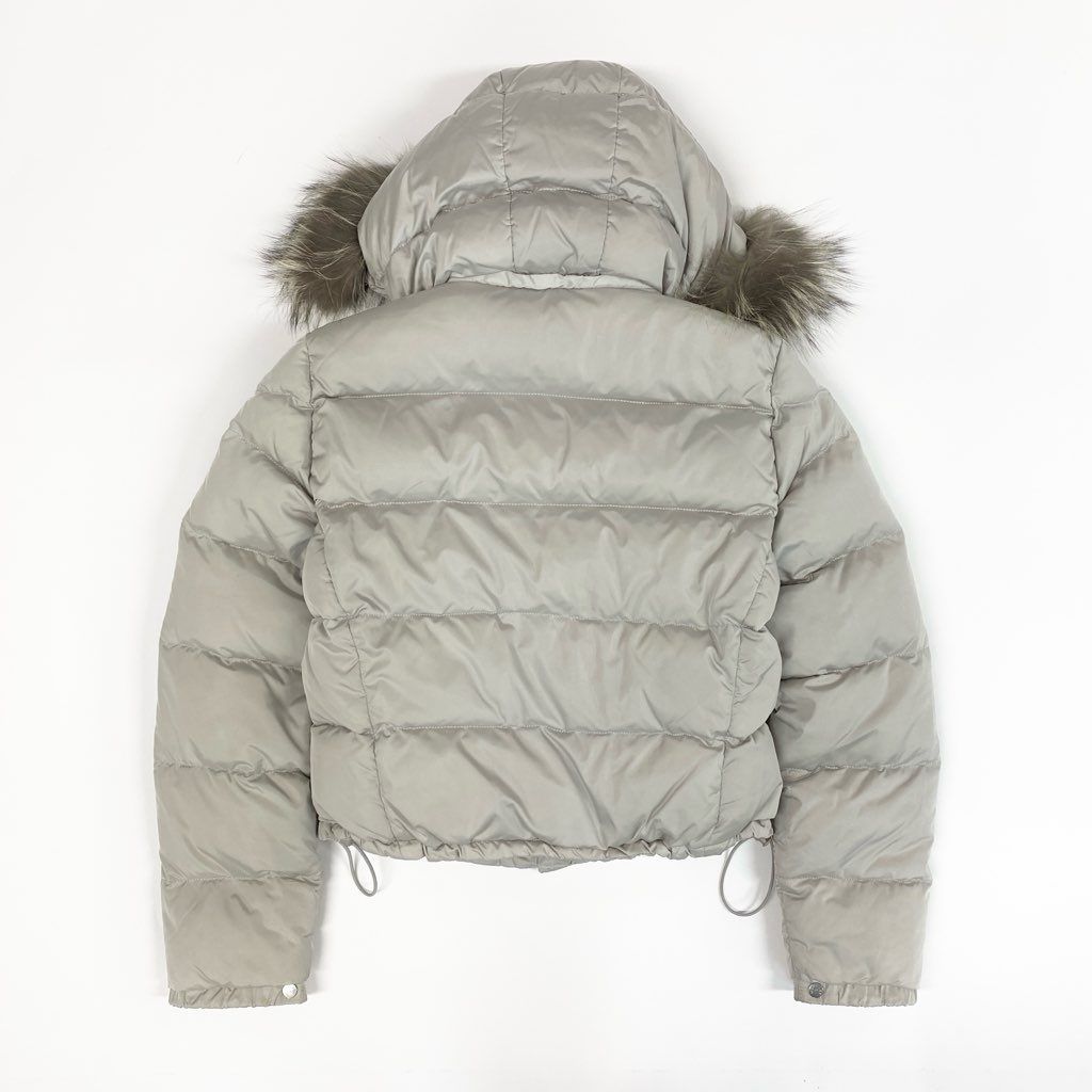 33l24 MONCLER モンクレール シルバーフォックスファー ショートダウン
