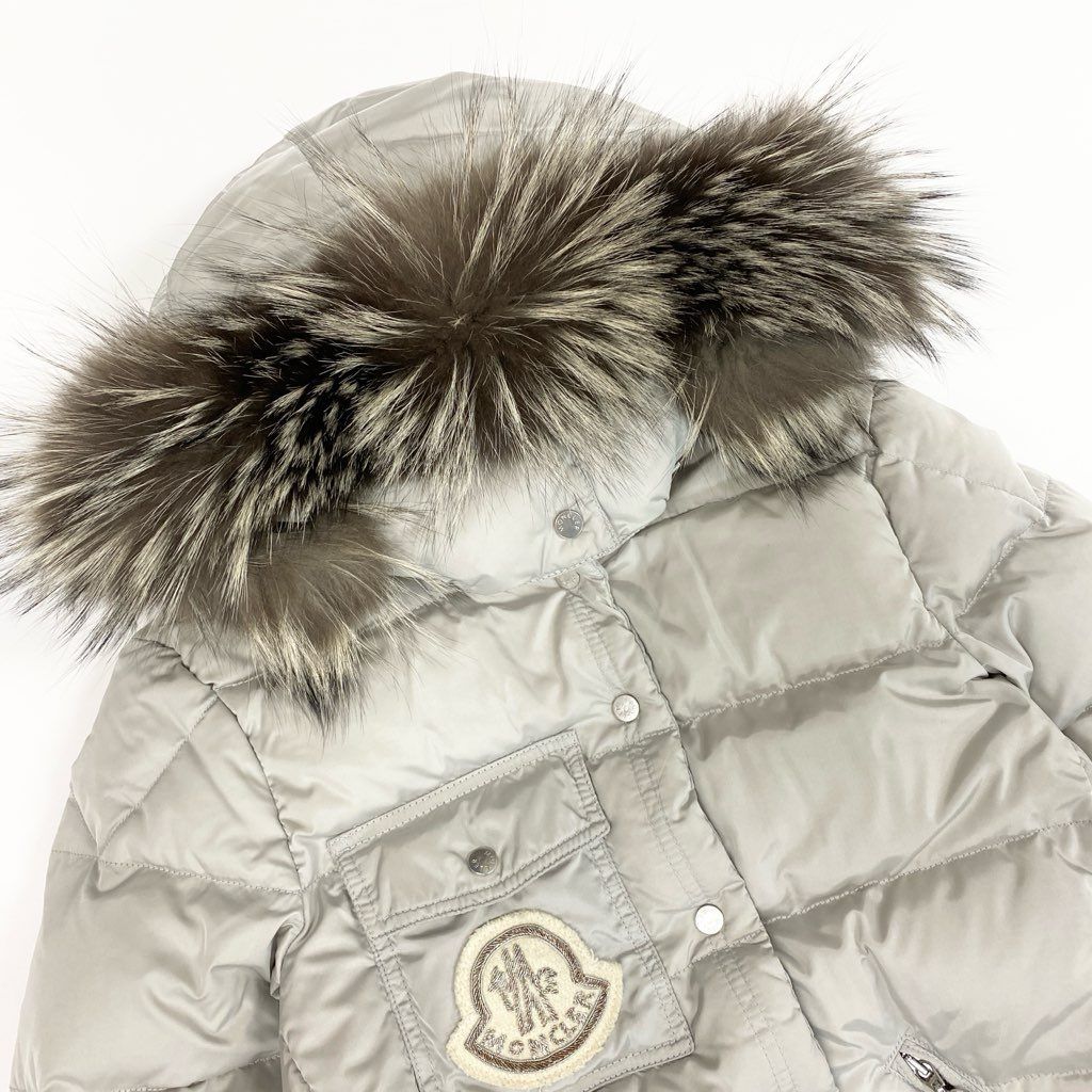 33l24 MONCLER モンクレール シルバーフォックスファー ショートダウン 