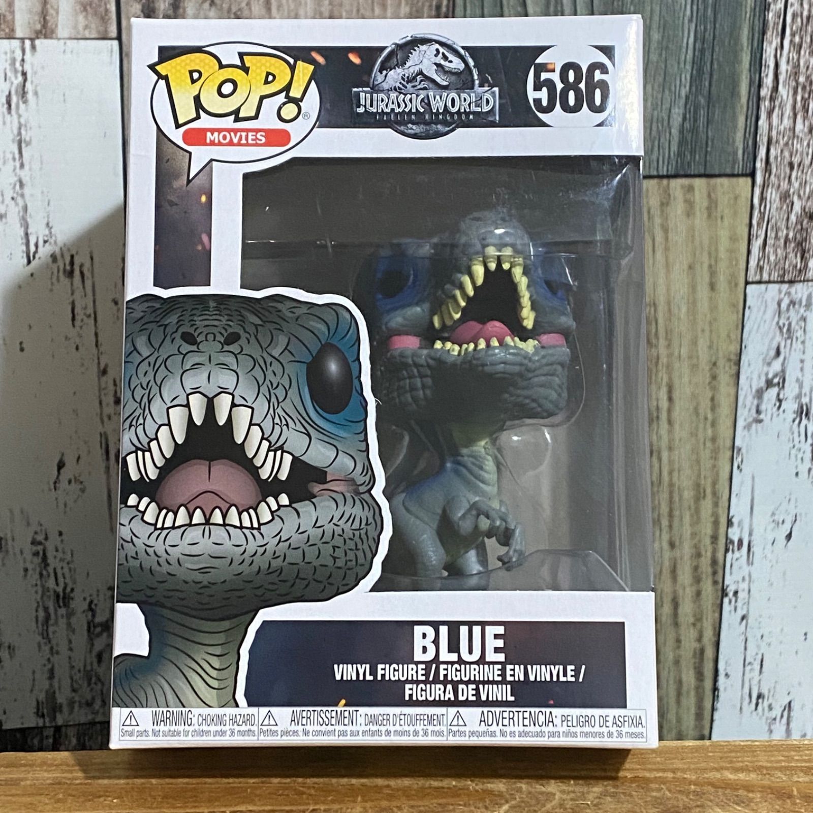 No586 FunkoPOP ブルー ジュラシックワールド 専用クリアケース付き No586 FunkoPOP ブルー ジュラシックワールド 専用クリアケース付き