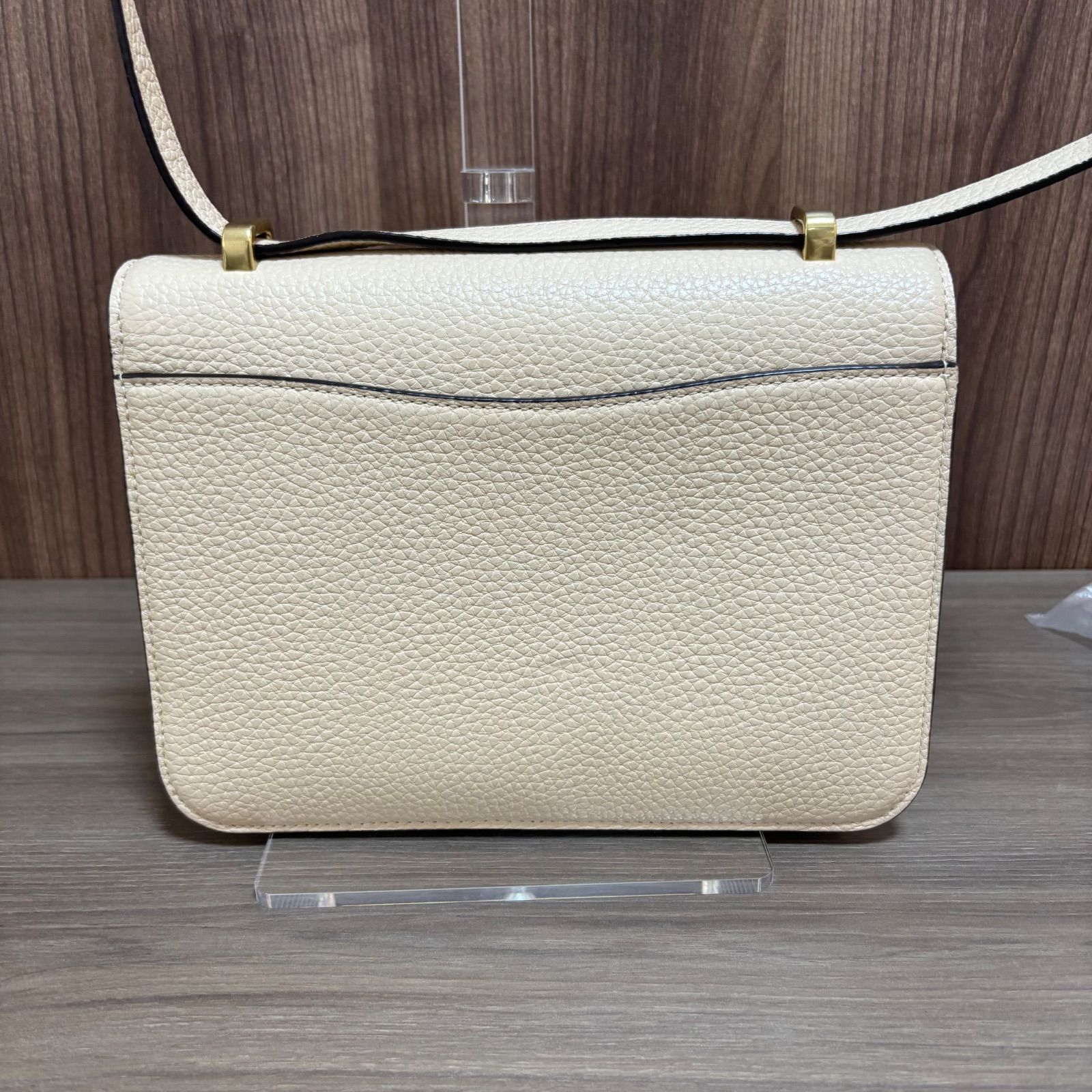 ☆ COACH コーチ ショルダーバッグ ホワイト レザー 馬車ロゴ