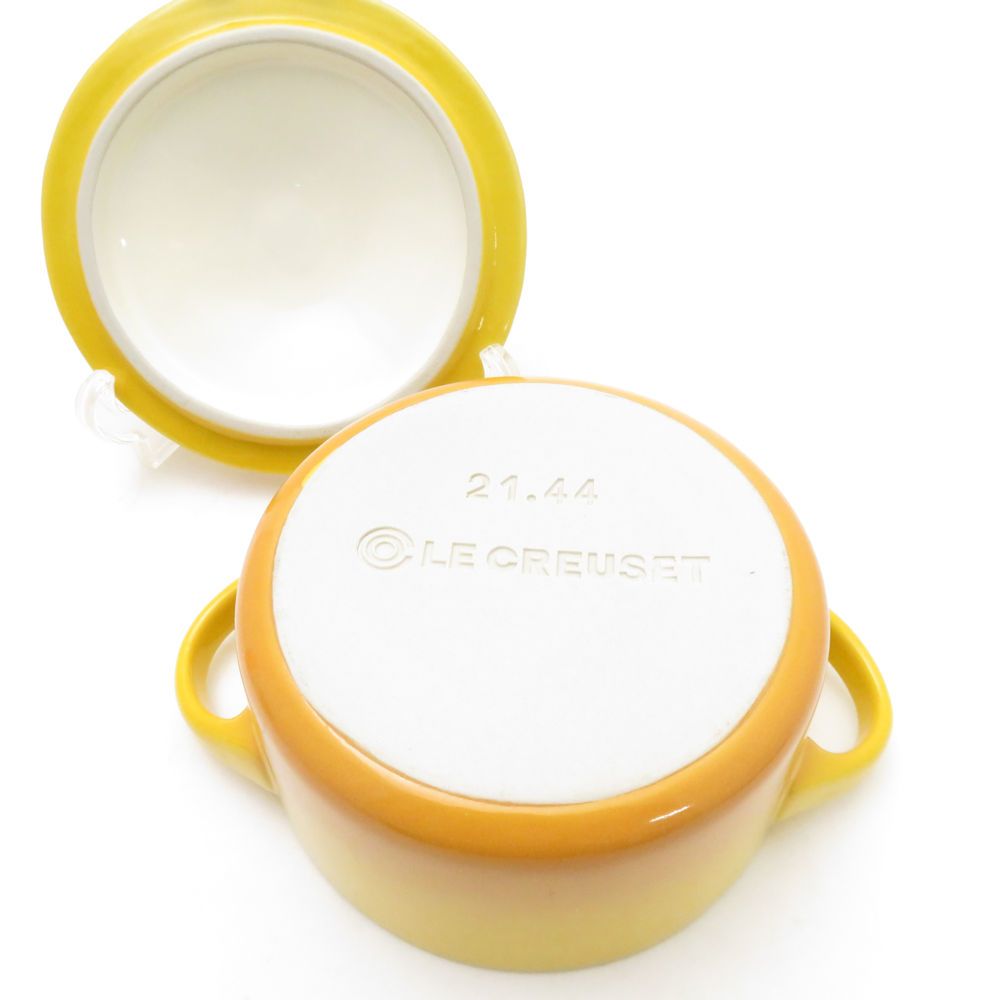 未使用 Le Creuset ルクルーゼ ミニココット サンフラワーレリーフ