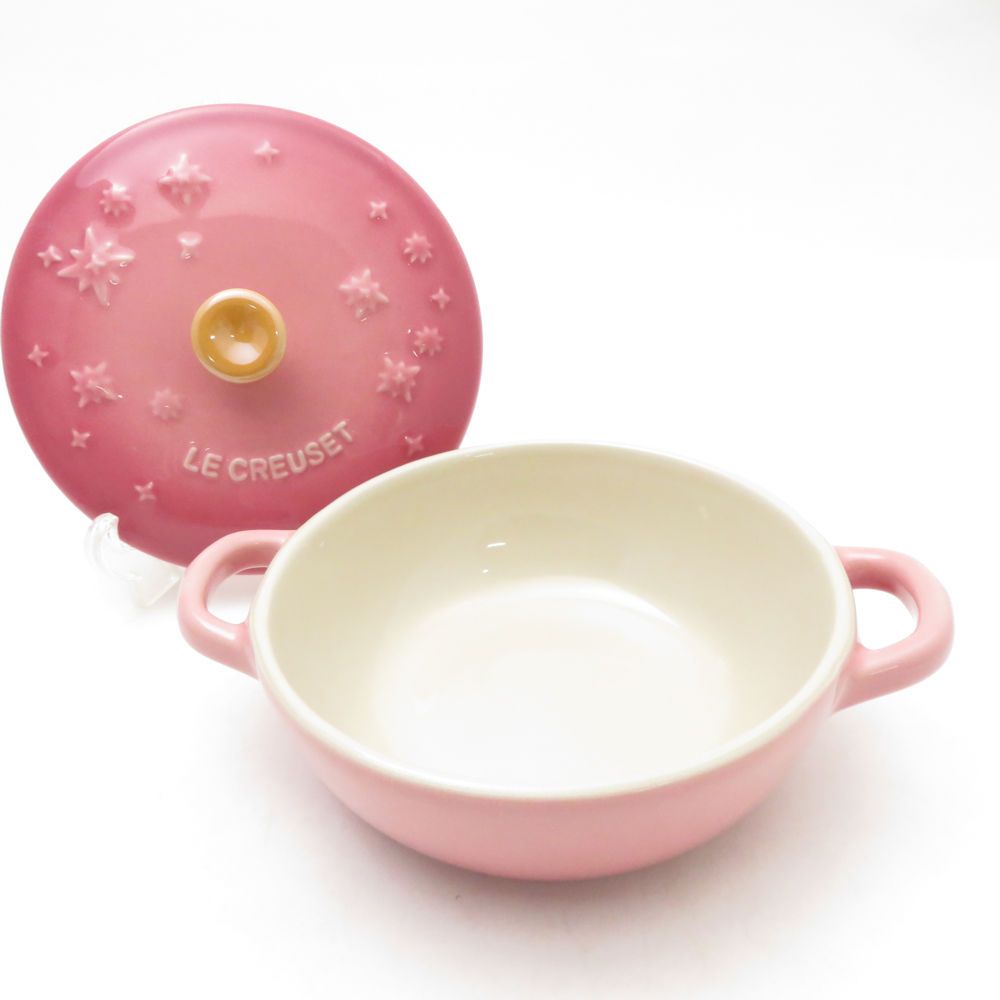 未使用 Le Creuset ルクルーゼ ミニマルミット スターレリーフ 12cm