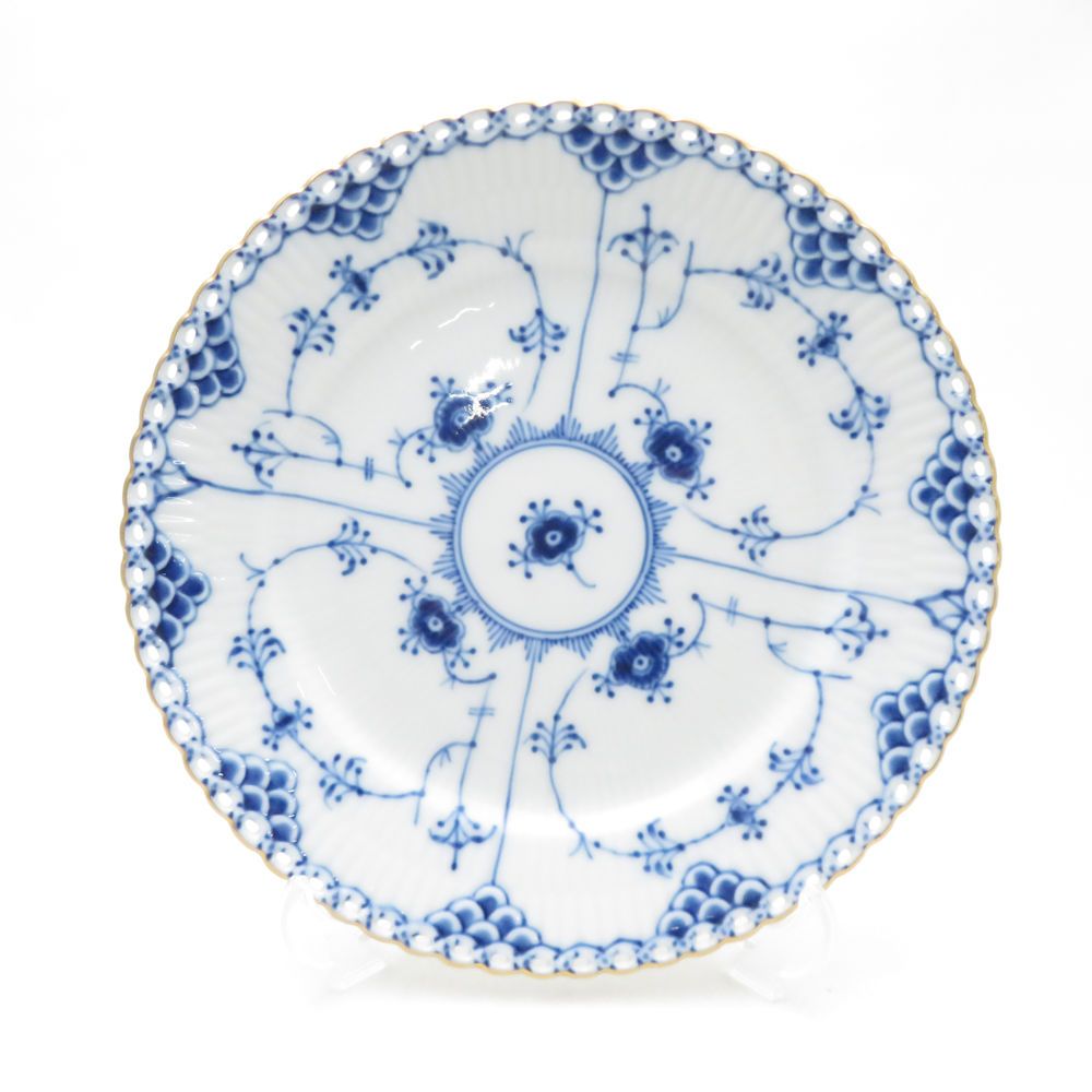 美品 ROYAL COPENHAGEN ロイヤルコペンハーゲン ブルーフルーテッド