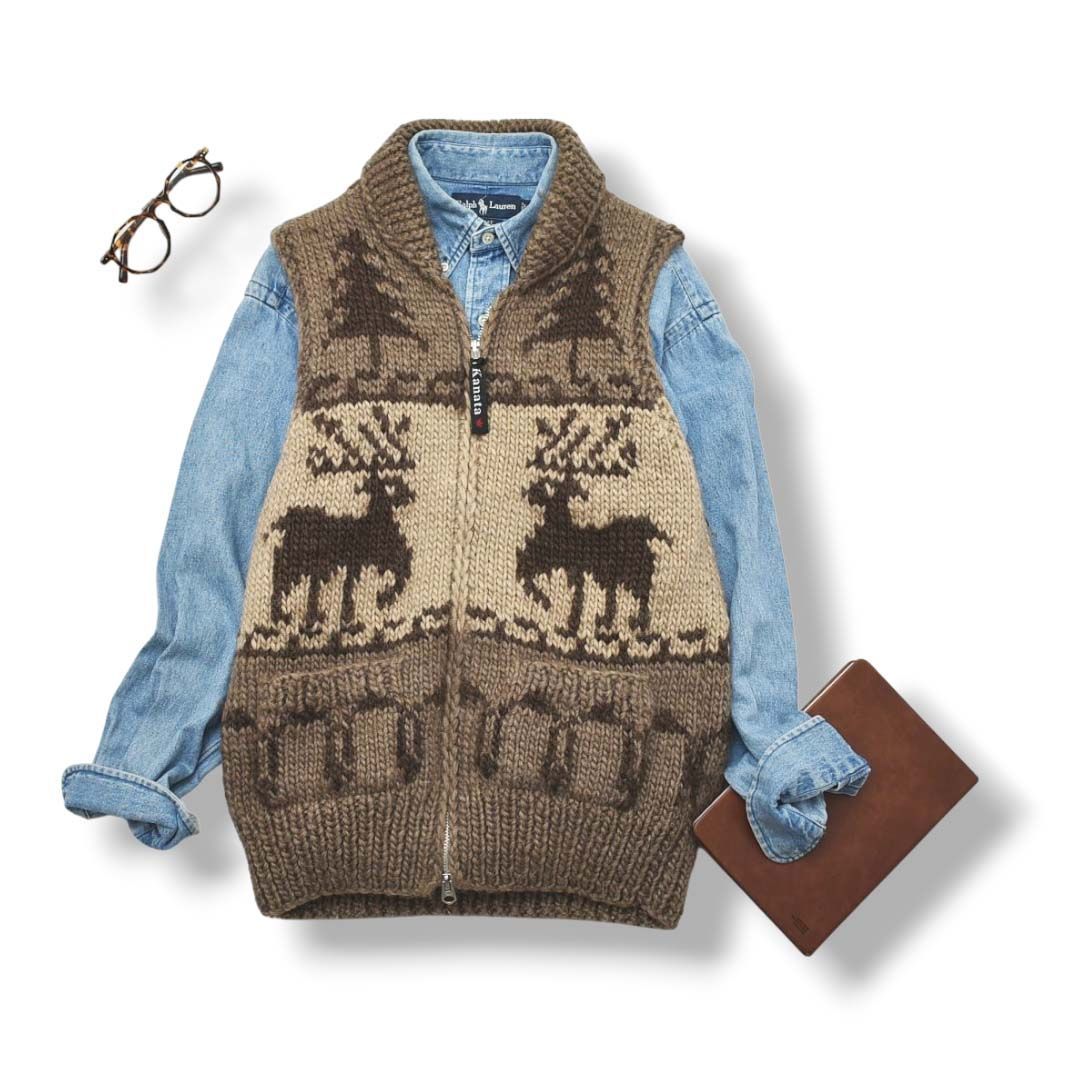 美品 ネイバーフッド × カナタ ニット カウチンベスト M NEIGHBORHOOD