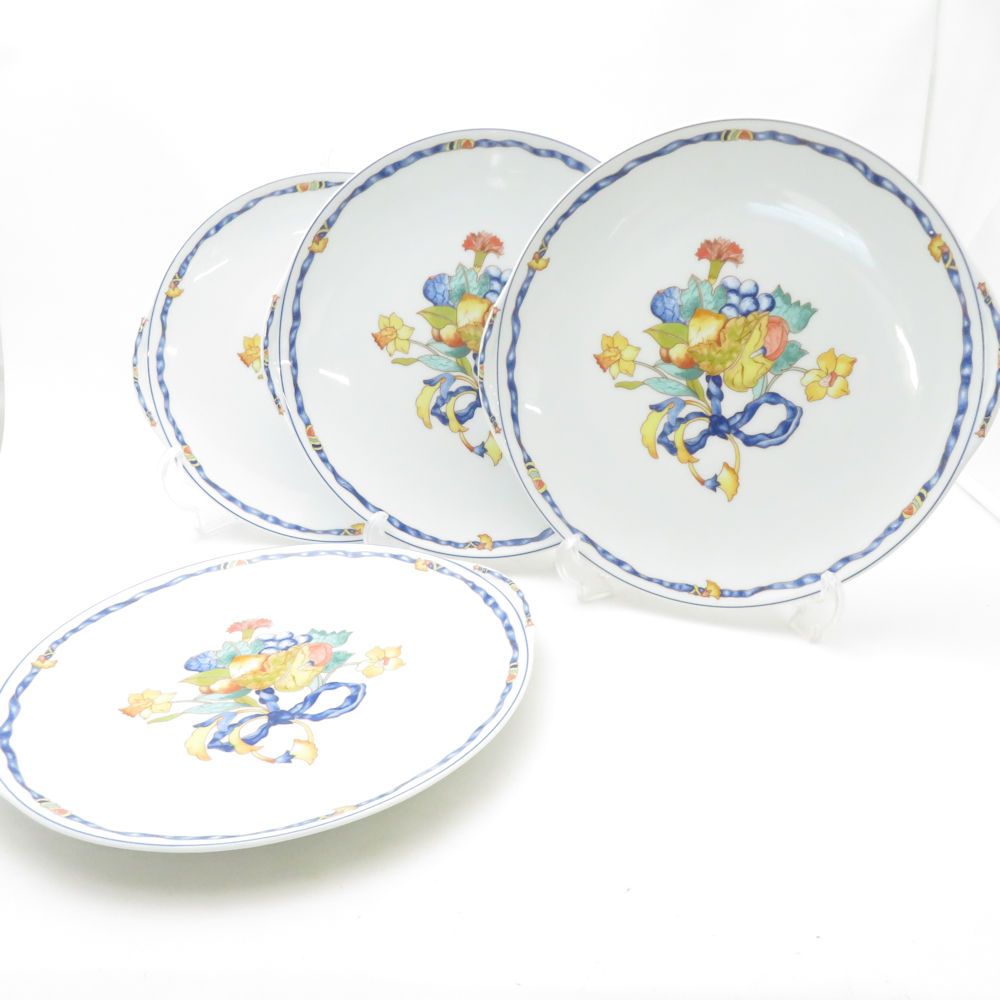 BERNARDAUD ベルナルド ボーケーズ BBプレート 4枚 セット 26cm 耳付き