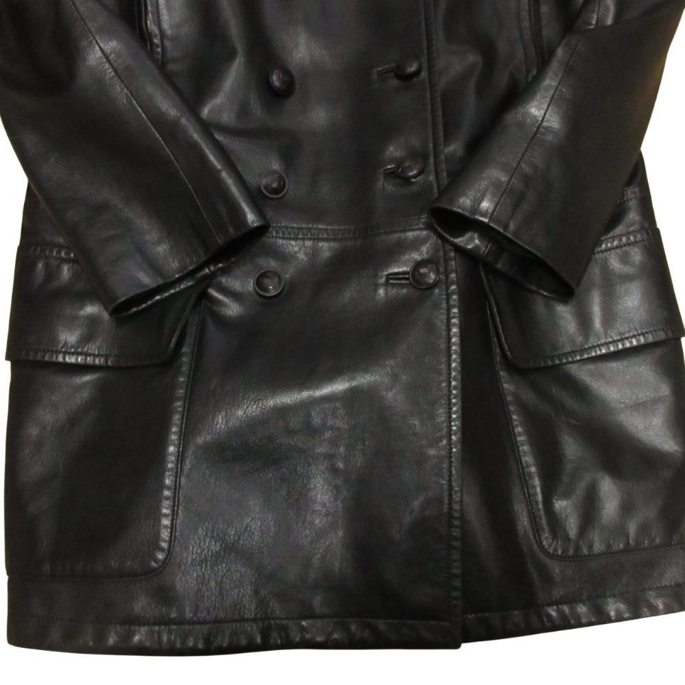 エルメス HERMES 80s Vintage Lambskin Coat ヴィンテージ ラムレザー