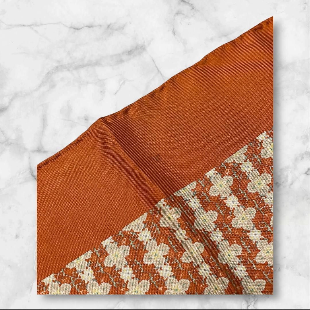 HERMES エルメス シルク スカーフ ポケットチーフ 花柄 - メルカリ
