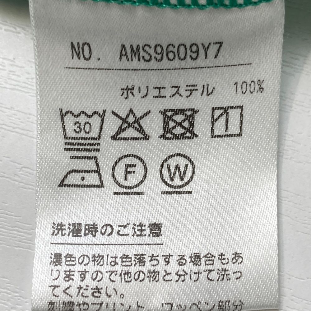 サイズ：LL AND PER SE アンパスィ 半袖ポロシャツ 総柄 グリーン系