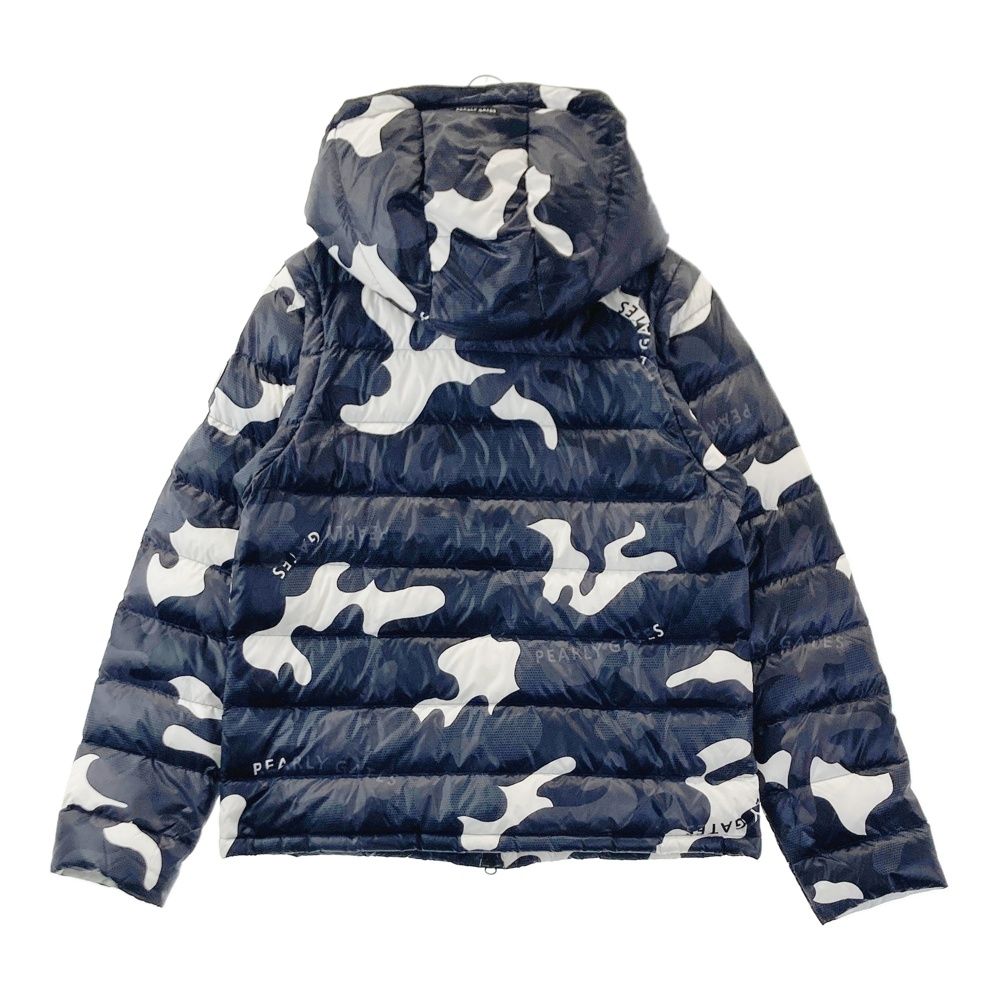 PEARLY GATES 迷彩柄ダウンジャケット パーリーゲイツ ブラックカモフラ 迷彩柄ダウンジャケット ベスト 2WAY
