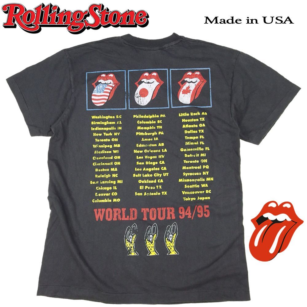 365 ROLLING STONES ローリングストーンズ Tシャツ ブラック Lサイズ