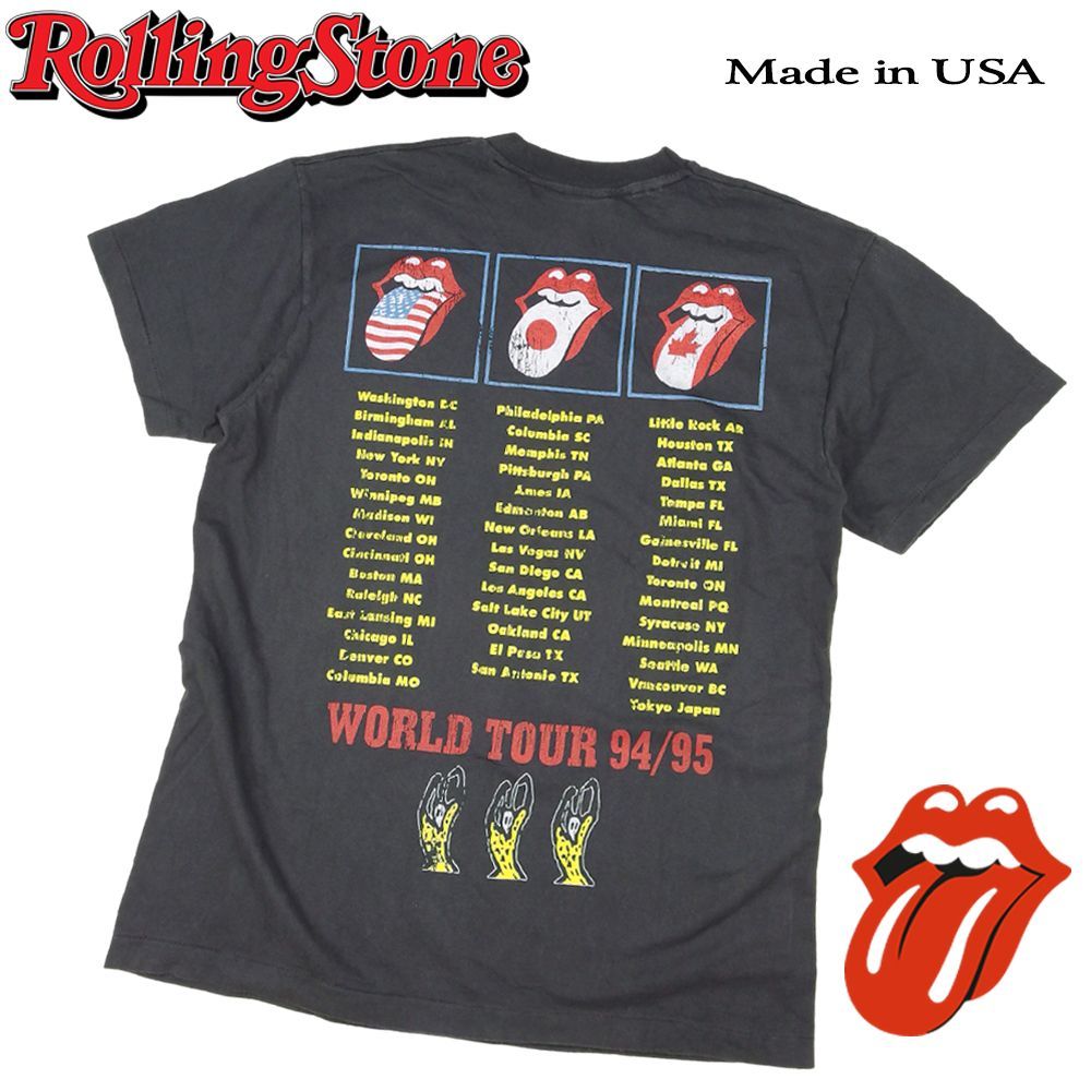 365 ROLLING STONES ローリングストーンズ Tシャツ ブラック Lサイズ