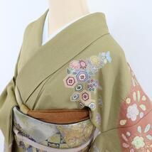  ✾まめ藤✾ 金駒刺繍 正絹 着物 絞り 美技と美技でおしゃれに晴れを歌う空や海 ”訪問着 J 6 訪問着 付け下げ 着物