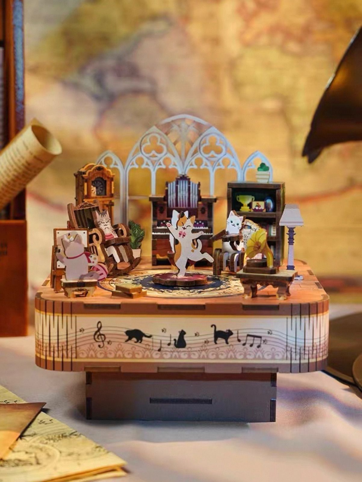 DIY 木製オルゴール「猫たちの団らん」 DIY 木製オルゴール「猫たちの団らん」 - メルカリ
