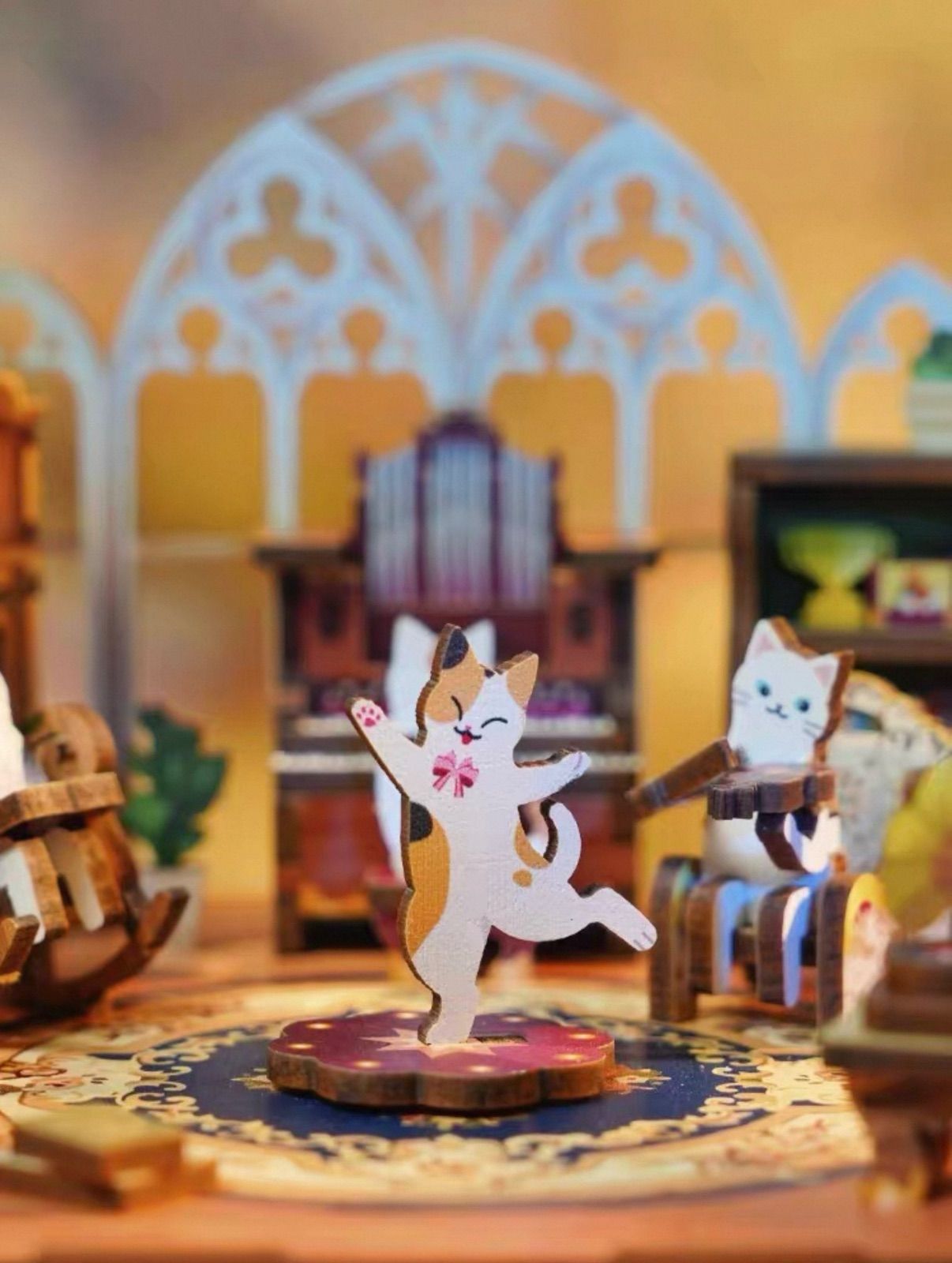 DIY 木製オルゴール「猫たちの団らん」 - メルカリ