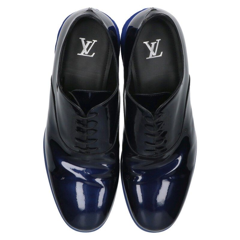 ルイヴィトン パテントレザー シューズ モノグラム　サイズ6.5 LOUIS VUITTON - ルイヴィトン LVヴァンドーム・ライン グラデーション