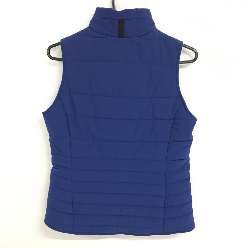 超美品】デサントゴルフ 中綿モバイルサーモベスト ネイビー 襟内側微