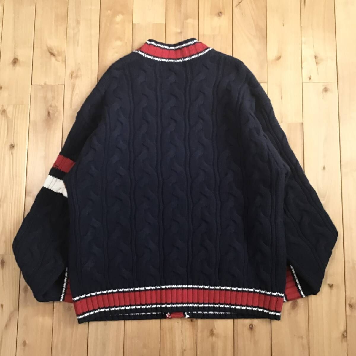 APE HEAD LOGO ニット カーディガン Sサイズ a bathing ape BAPE