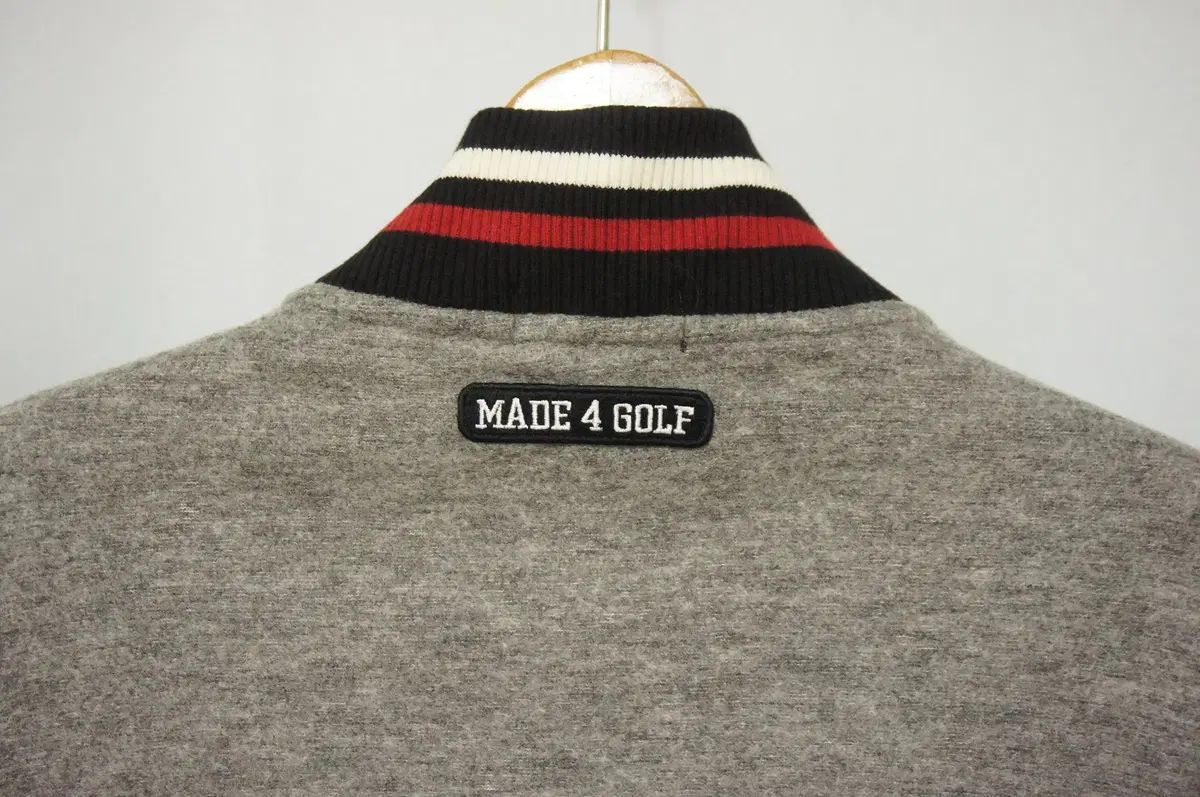 パーリーゲイツ グレー ゴルフ ニット ジップアップ メンズ105 - メルカリ