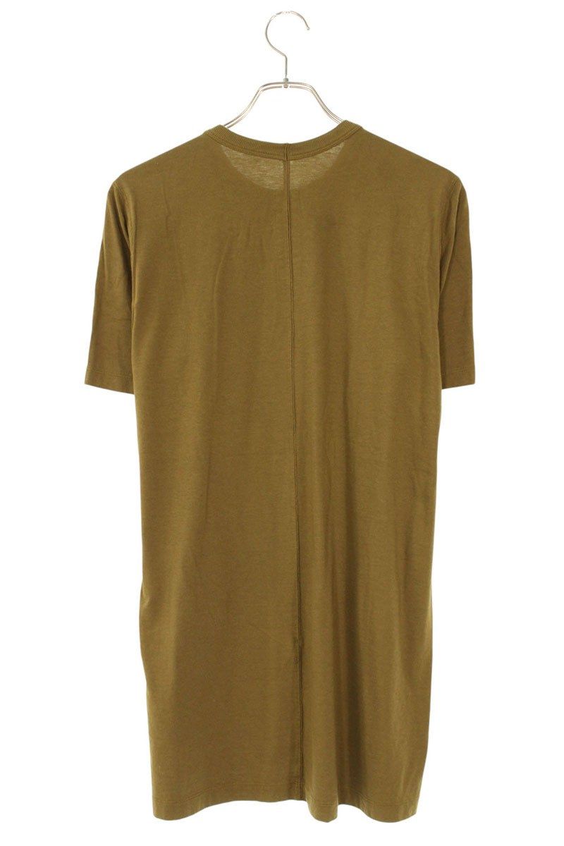 リックオウエンス サイズ:M  19SS  RU19S2264-JAED1 肩リベットロング丈Tシャツ 中古 BS99 リックオウエンス 19SS RU19S2264-JAED1 肩リベットロング丈Tシャツ