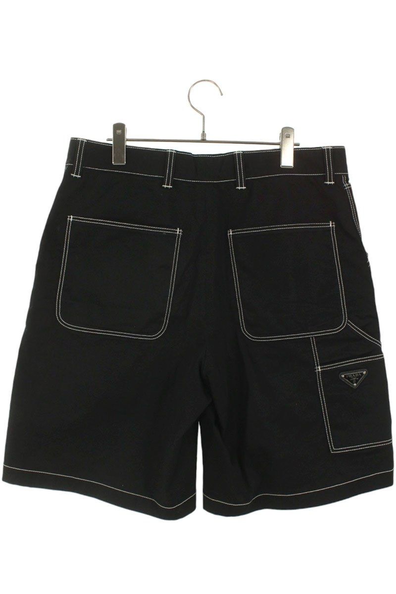 プラダ SPH292 ロゴプレートバミューダハーフパンツ メンズ 48 ※12/28