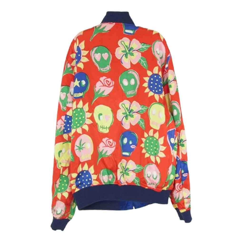 WACKO MARIA ワコマリア ロゴ刺繍 総柄 スカル フラワー リバーシブル