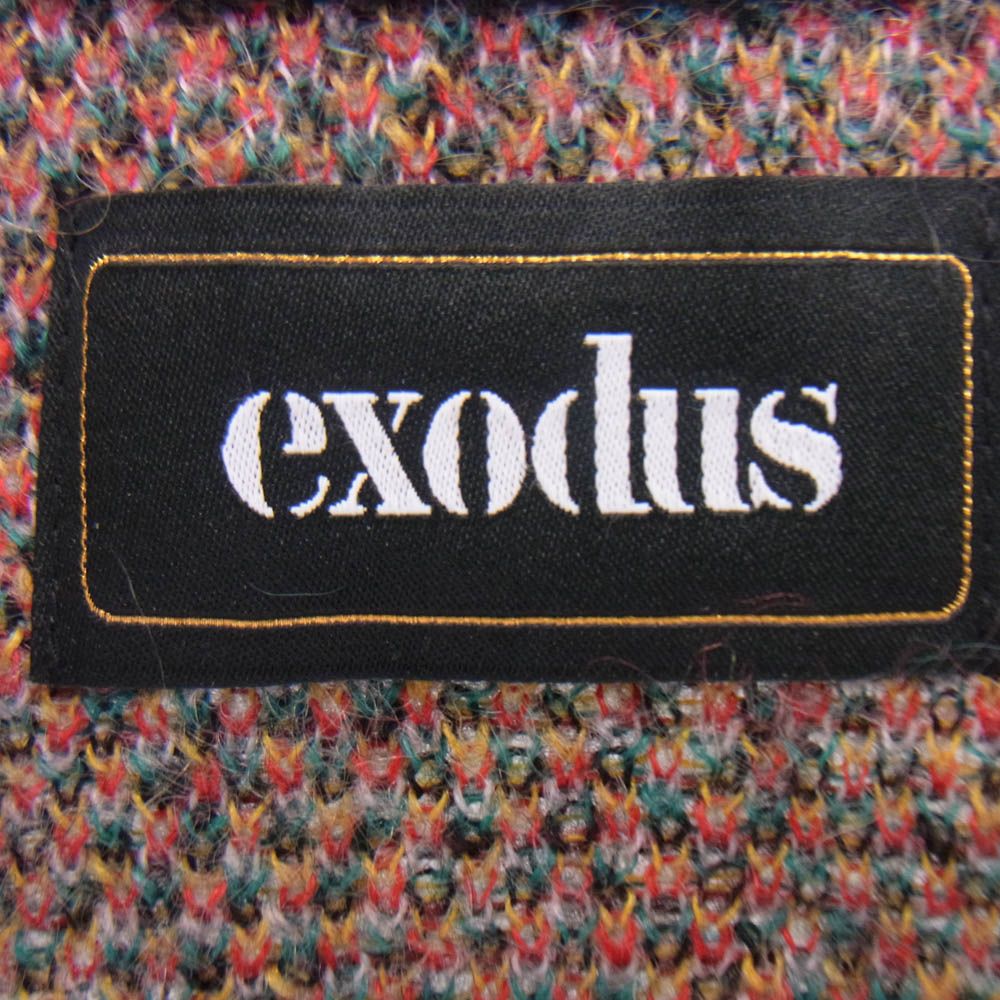 エクソダス exodus 23AW-EX-KN-01 レオパード モヘア カーディガン