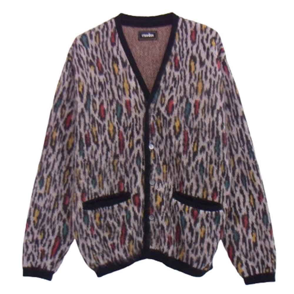 エクソダス exodus 23AW-EX-KN-01 レオパード モヘア カーディガン