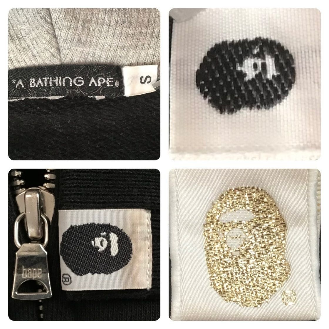 ☆青山限定☆ スワロフスキー BAPE HEAD フルジップ パーカー Sサイズ