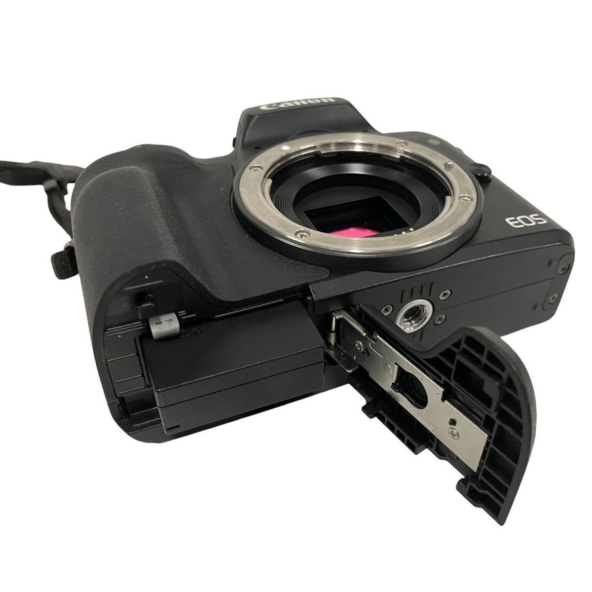 美品【Canon】EOS Kiss M + 15-45mm + 55-200mm Canon EOS Kiss M Digital Camera Black Double Zoom Kit EMS w