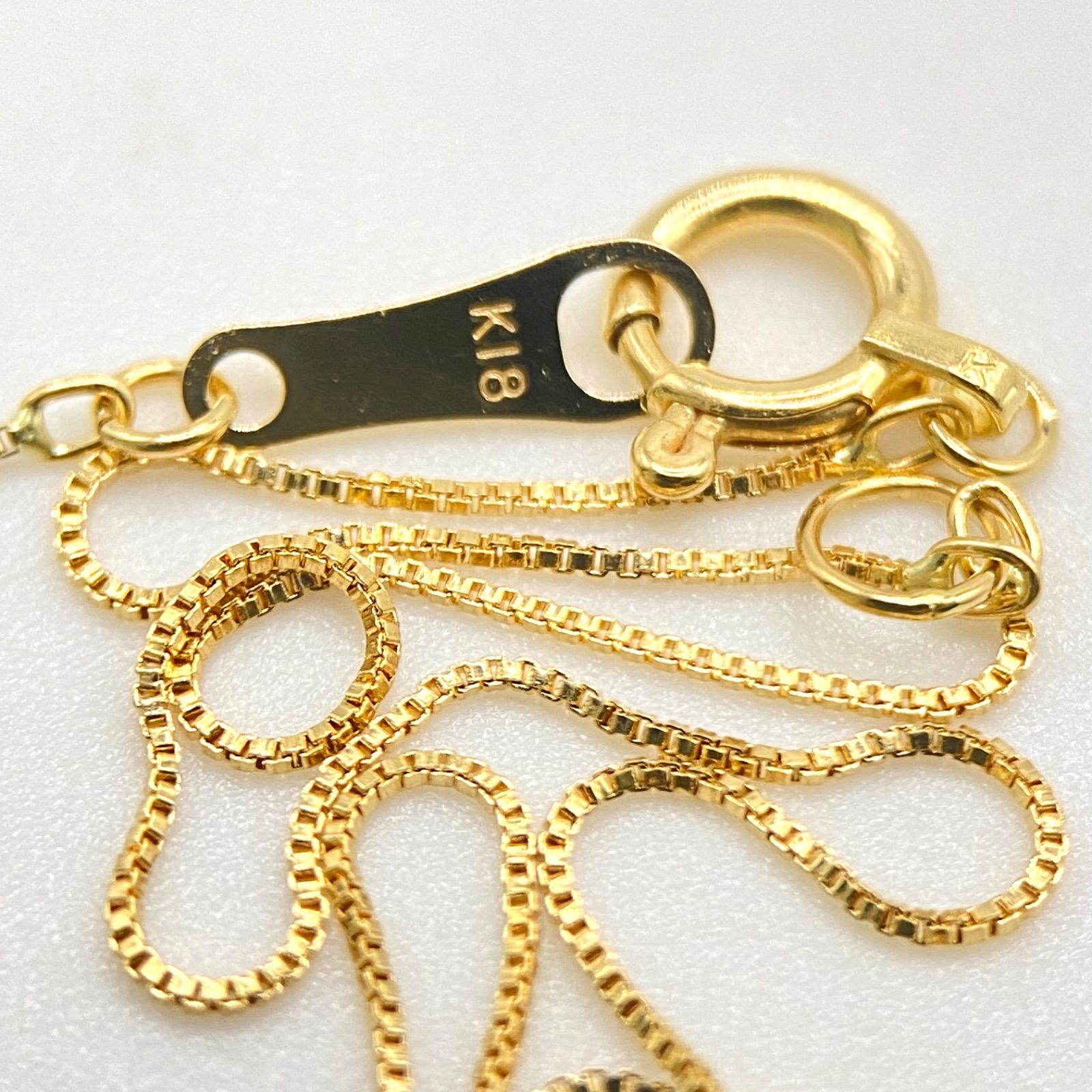 ❤️新品日本製✨人気18金✨k18刻印ありベネチアンネックレス✨40cm幅