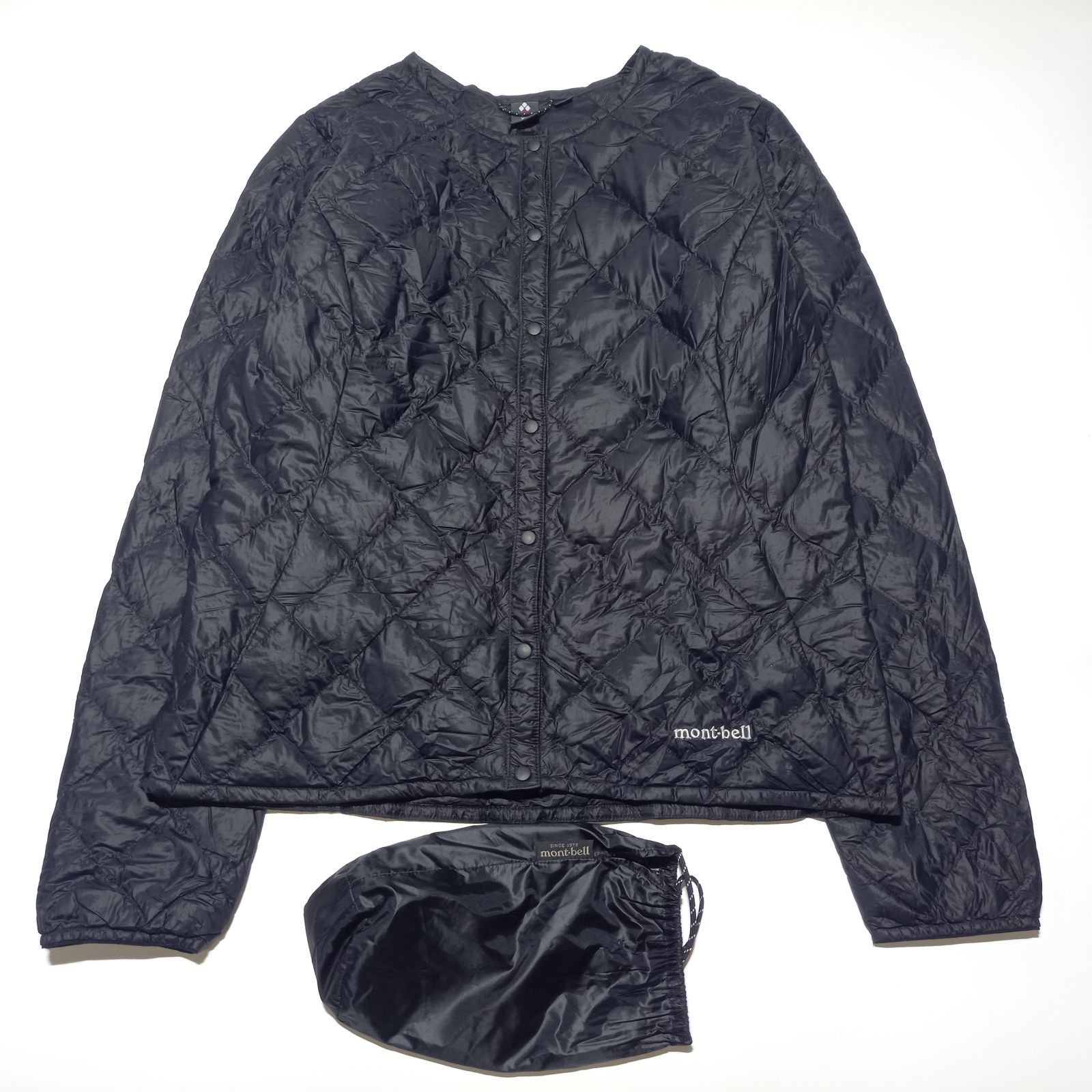 モンベル スペリオダウン ラウンドネックジャケット ブラック 黒 XL