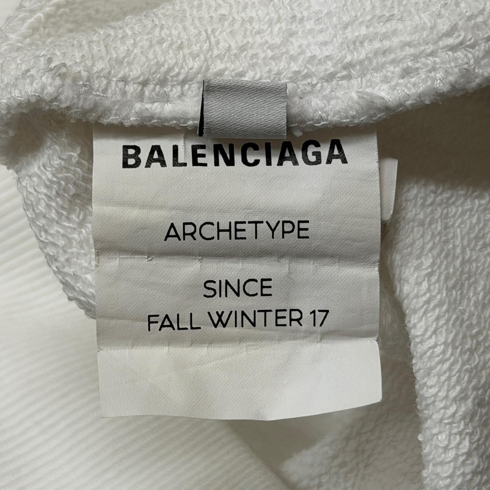 国内正規 BALENCIAGA 17AW バックロゴ スウェット フーディー パーカー 