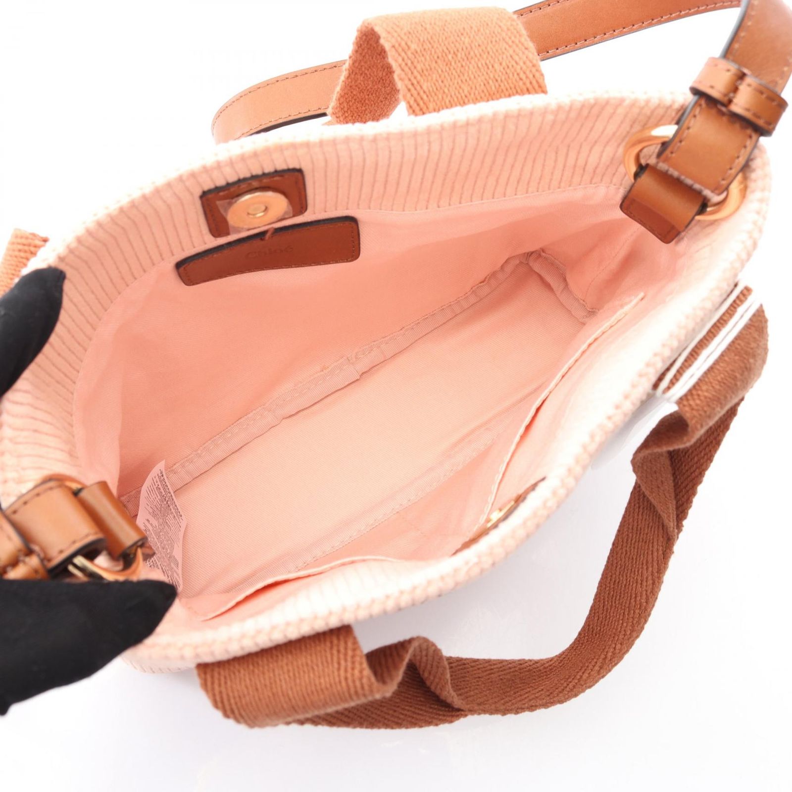 クロエ Chloe ショルダーバッグ C20274454 ピンク/ブラウン キャンバス